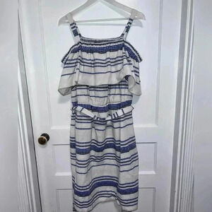 ELOQUII Plus Size Ruffled Off the Shoulder Boho Dress